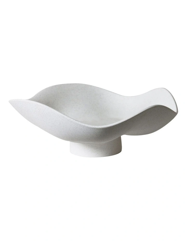 Ocean Elevated Fruit Bowl White Speckle image 1