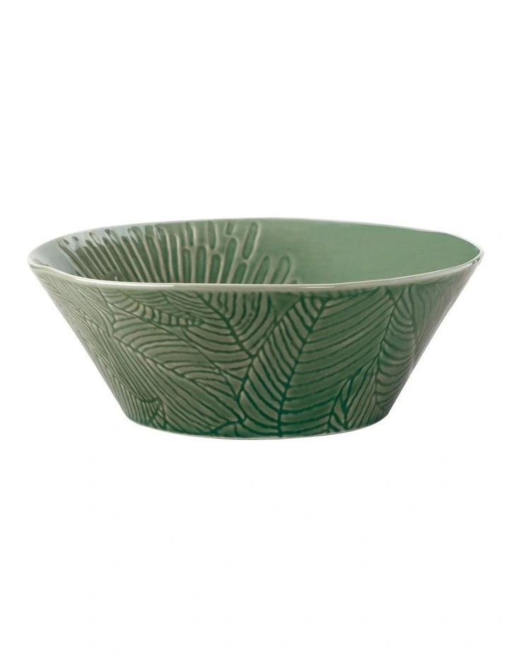 Panama Round Serving Bowl 25cm Gift Boxed in Kiwi image 1