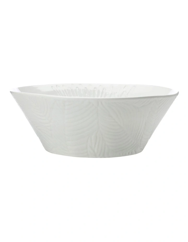 Panama Conical Bowl Flower 15cm in White image 1