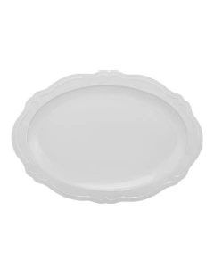 Florence Scallop Platter 35x25cm in White
