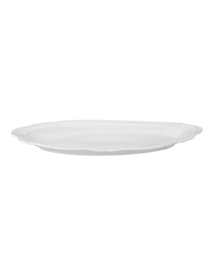 Florence Scallop Platter 35x25cm in White image 2
