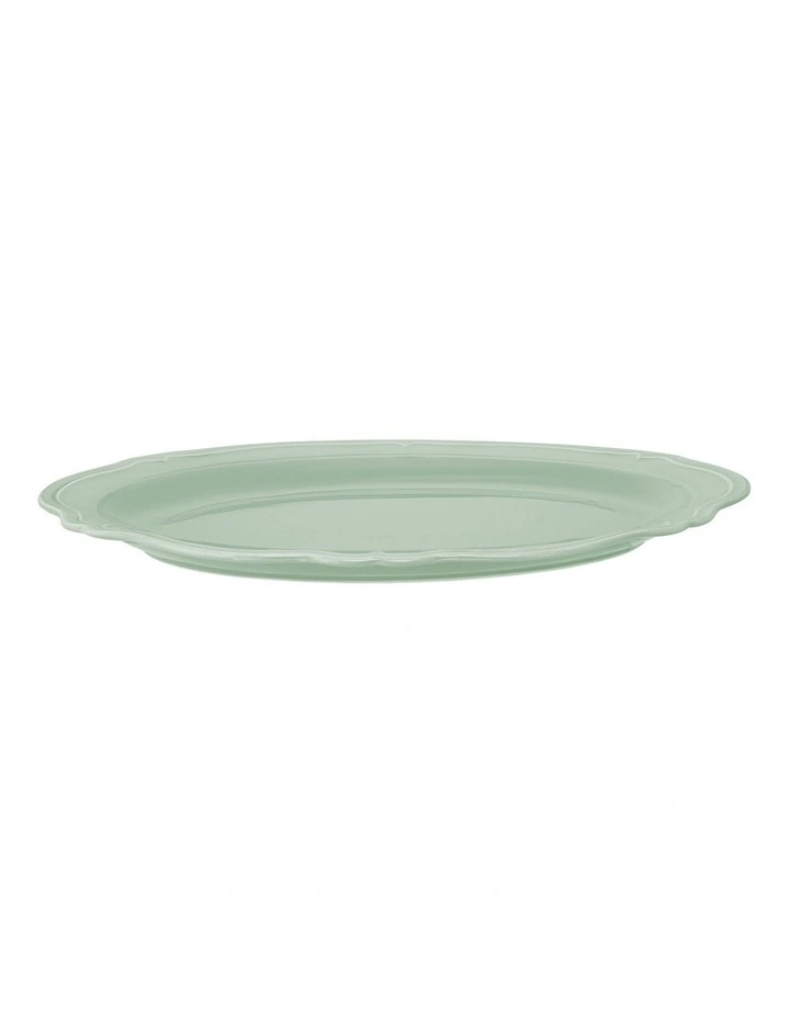 Florence Scallop Platter 35x25cm Gift Boxed in Light Green image 2