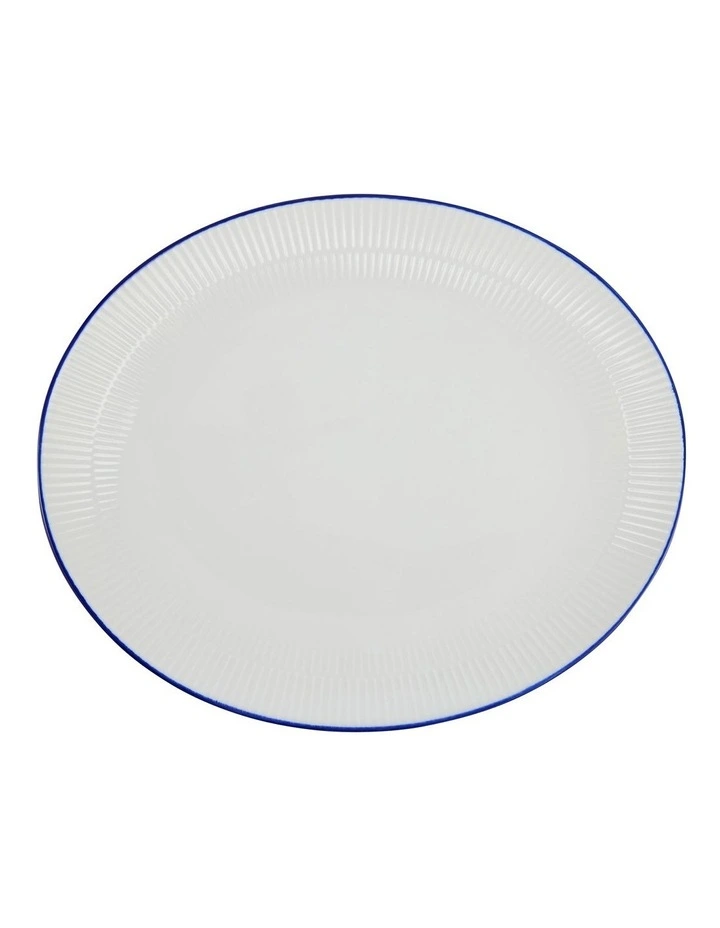 Oval Platter 37x31cm in White image 1