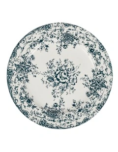 Rosetta Round Platter 33cm Gift Boxed in Antique Blue
