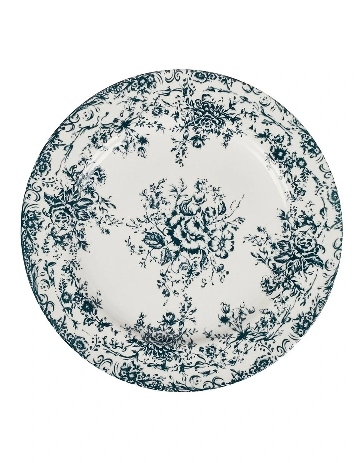 Rosetta Round Platter 33cm Gift Boxed in Antique Blue image 1