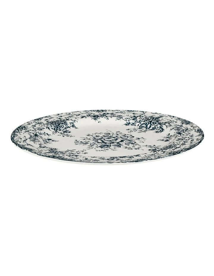 Rosetta Round Platter 33cm Gift Boxed in Antique Blue image 2