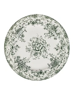 Rosetta Round Platter 33cm Gift Boxed in Antique Green