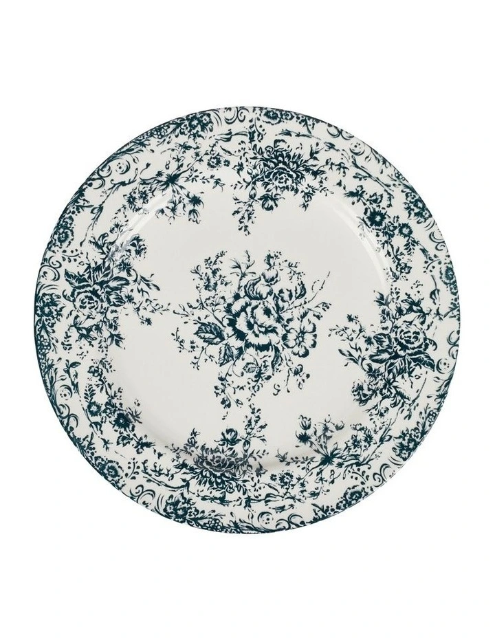 Rosetta Round Platter 36cm Gift Boxed in Antique Blue image 1
