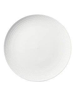 White Basics Diamonds Gift Boxed Round Platter 36cm in White