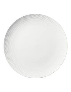 White Basics Diamonds Gift Boxed Round Platter 36cm in White