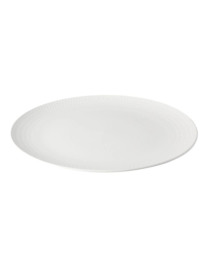 White Basics Diamonds Gift Boxed Round Platter 36cm in White image 2