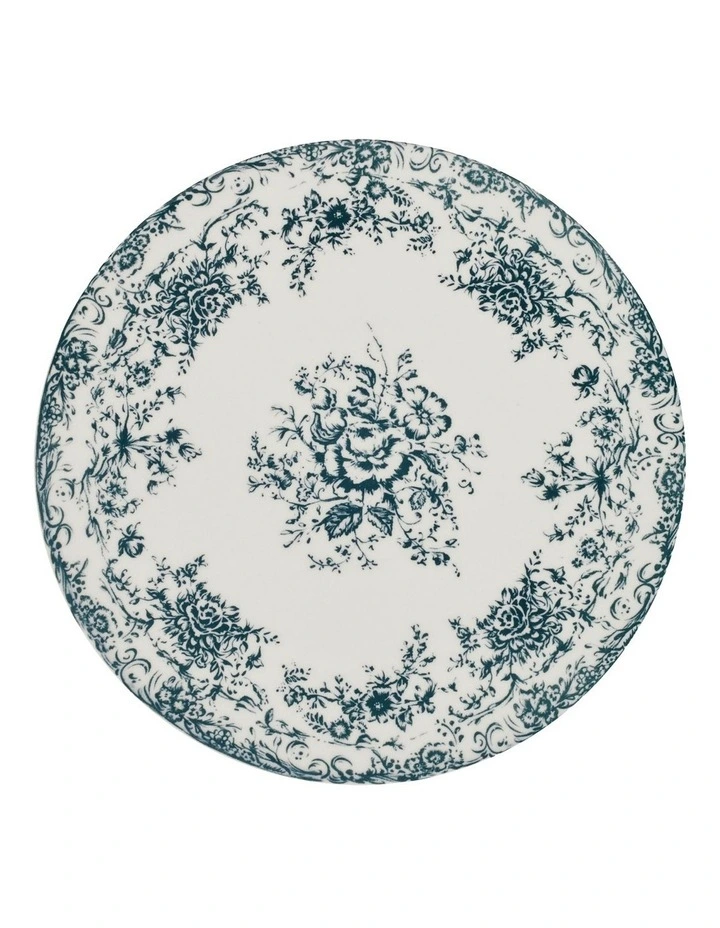 Rosetta Footed Cake Stand 28cm in Antique Blue image 2