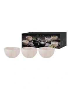 Emerson Mini Pinch Bowl Pack Of 3 in White