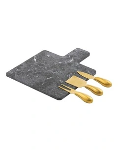 Kira Grey 4pc Cheese Set