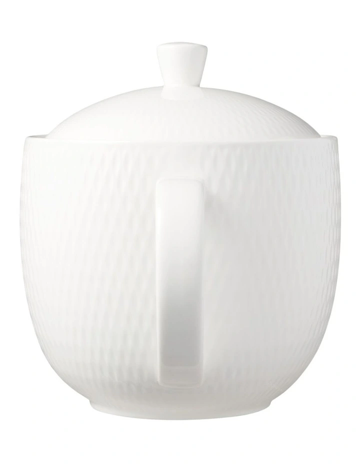 White Basics Diamonds Teapot 900ml Gift Boxed in White image 3