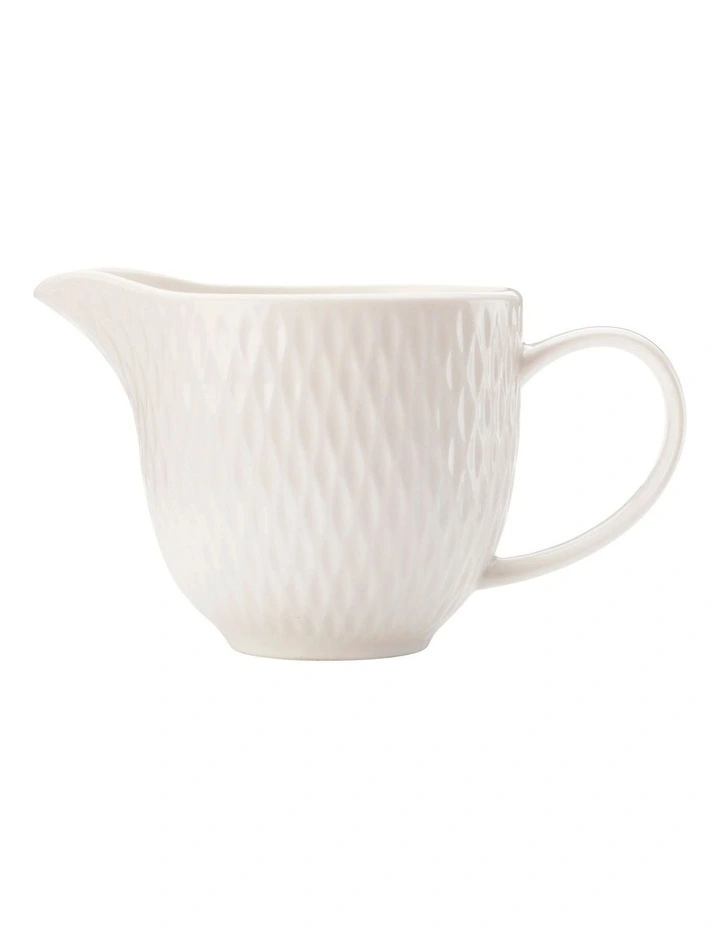 White Basics Diamonds Creamer 190ml Gift Boxed in White image 1