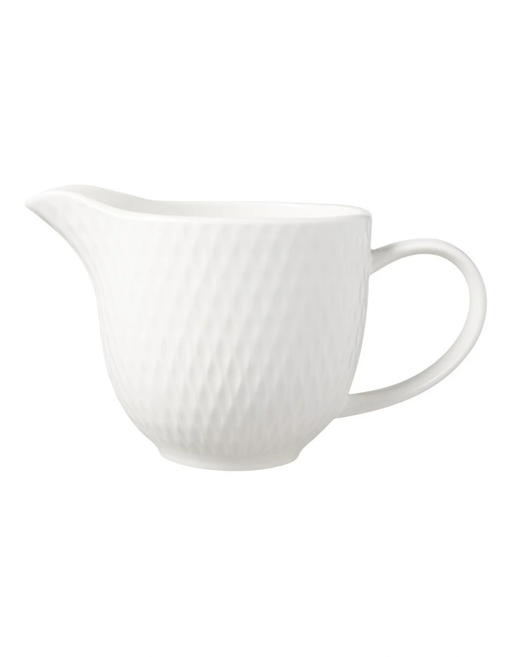 White Basics Diamonds Creamer 190ml Gift Boxed in White image 1