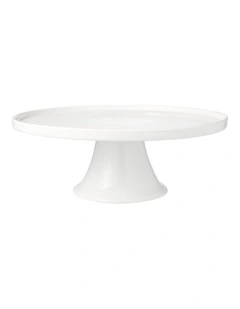 White Basics Footed Cake Stand 30cm Gift Boxed in White