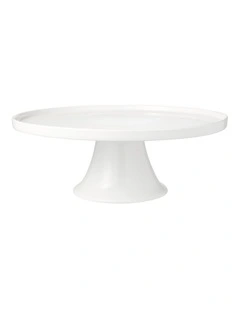White Basics Footed Cake Stand 30cm Gift Boxed in White