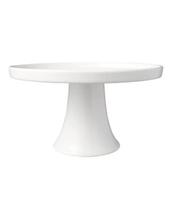 White Basics Footed Cake Stand 20cm Gift Boxed in White