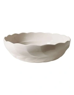 French Bazaar Salad Bowl 28 x 8.5cm in White
