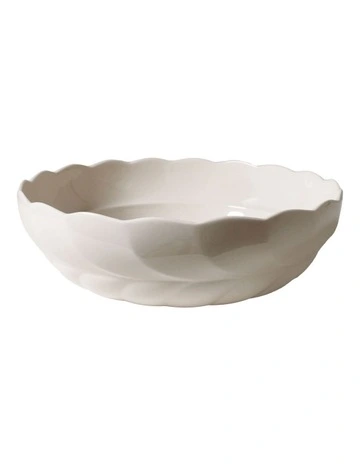 French Bazaar Salad Bowl 28 x 8.5cm in White