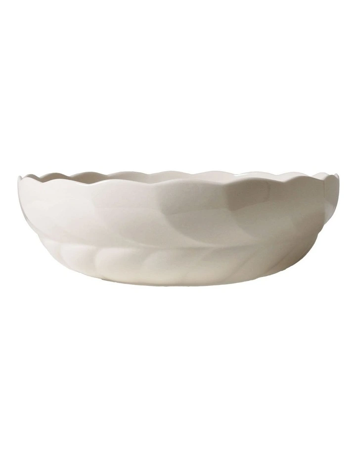 French Bazaar Salad Bowl 28 x 8.5cm in White image 3