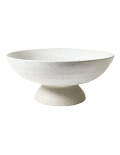 Natural Home Fruit Bowl in White Speckled
