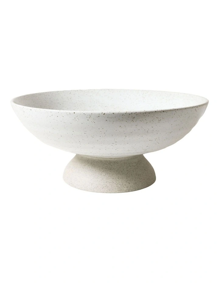 Natural Home Fruit Bowl in White Speckled image 1