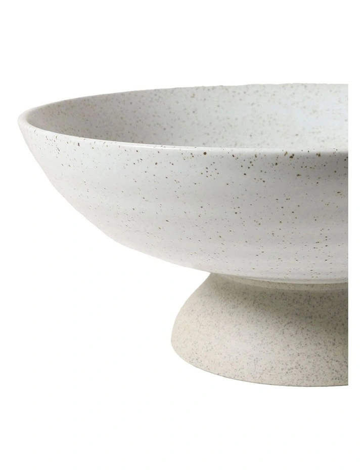 Natural Home Fruit Bowl in White Speckled image 3