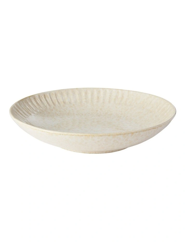 Il Mare Round Embossed Serving Bowl 28x6cm Sand image 2