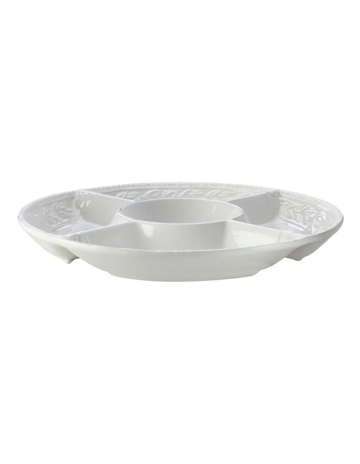 Leccino Chip & Dip 35cm in White image 1