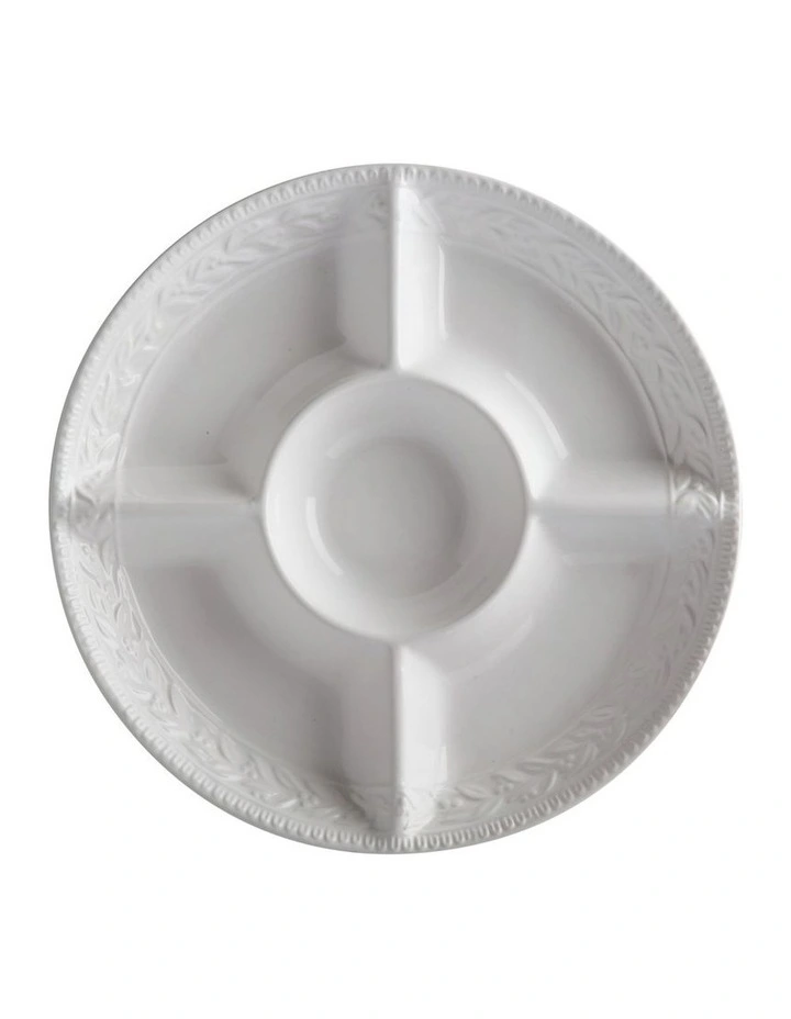 Leccino Chip & Dip 35cm in White image 2