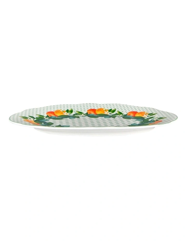 Jardino Scallop Oval Platter 25cm Gift Boxed in Green image 2