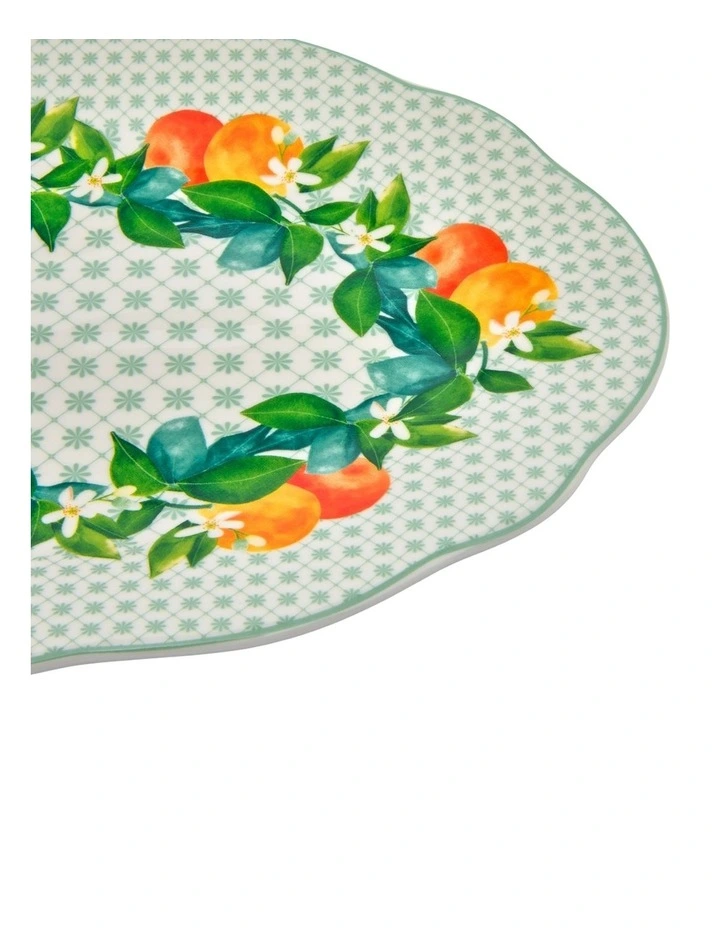 Jardino Scallop Oval Platter 25cm Gift Boxed in Green image 3