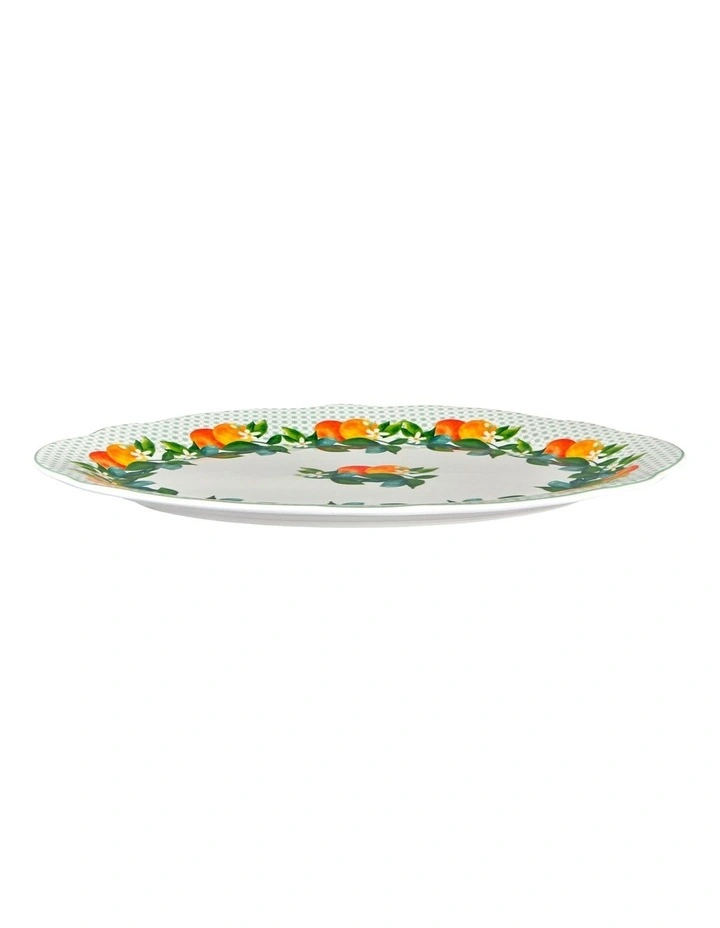 Jardino Scallop Oval Platter 35cm Gift Boxed in Green image 2