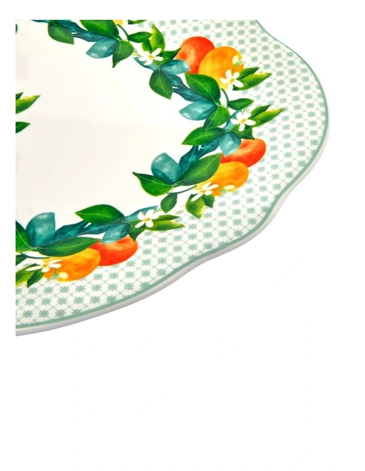 Jardino Scallop Oval Platter 35cm Gift Boxed in Green image 3