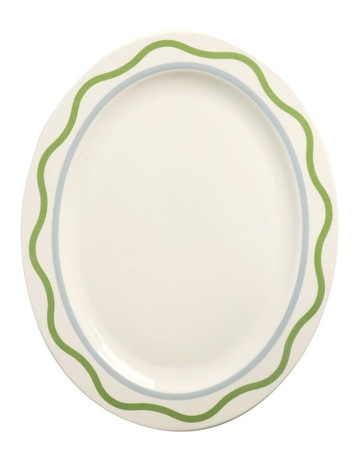 Vintage White With Green colour