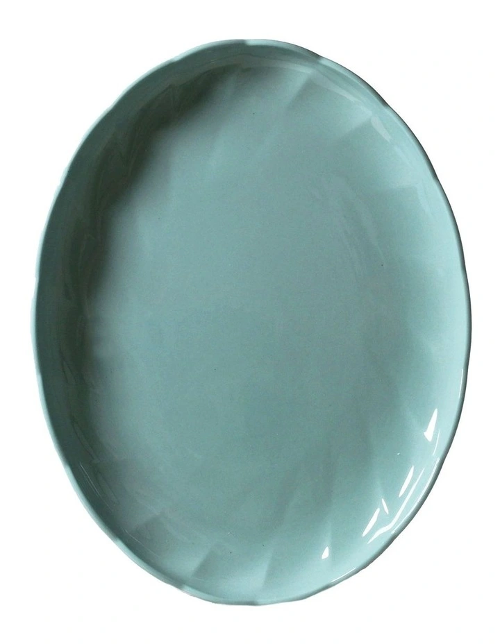 French Bazaar Oval Platter 38.5 x 30 x 4cm in Gum Leaf image 3