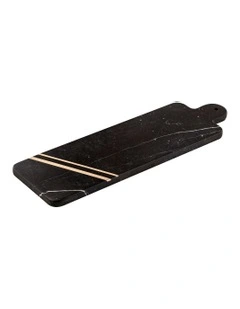 Emerson Long Rectangle Serving Board in Black