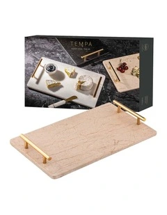 Emerson Serving Tray in Champagne