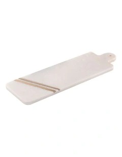 Emerson Long Rectangle Serving Board in White