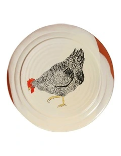 Emogen's Chickens Mabel Platter 20cm in Multi