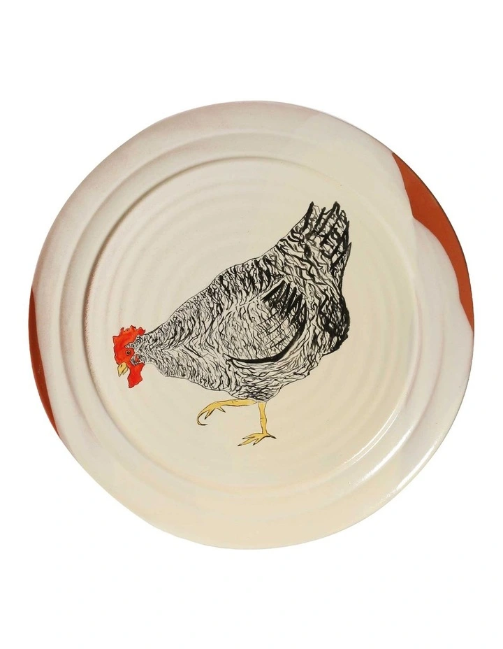 Emogen's Chickens Mabel Platter 20cm in Multi image 1
