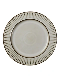 Leros Round Rim Platter 32.5cm in Mocha