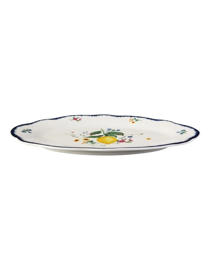 Frutta Scallop Oval Rim Platter 26x17cm in Multi image 2