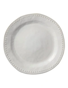 Punto Round Rim Platter 32.5cm in Ecru