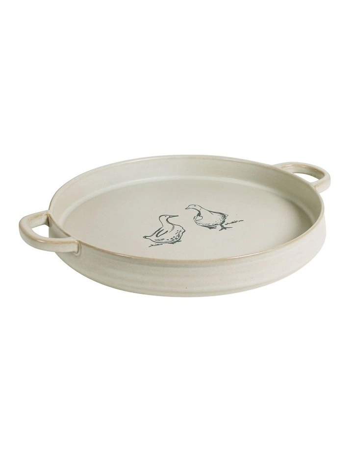 Birds Of A Feather Round Platter With Handles 28 x 4 x 34.5cm image 1