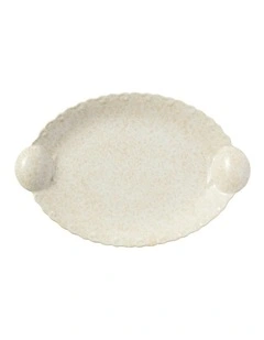 Il Mare Conchiglia Oval Platter 38x23cm Sand
