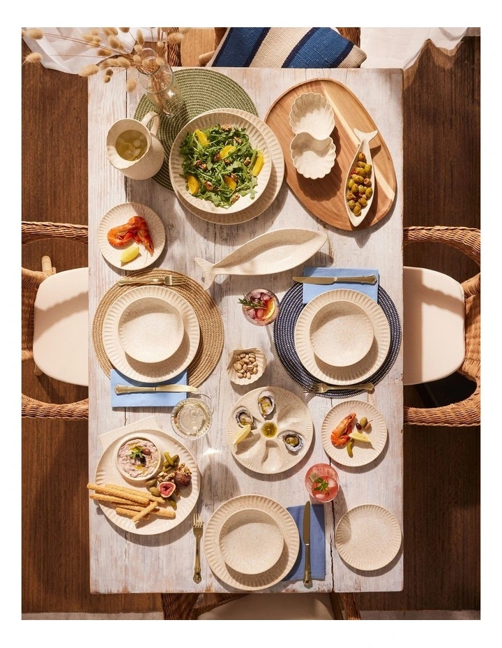 Il Mare Embossed Oyster Platter 25cm Sand image 5